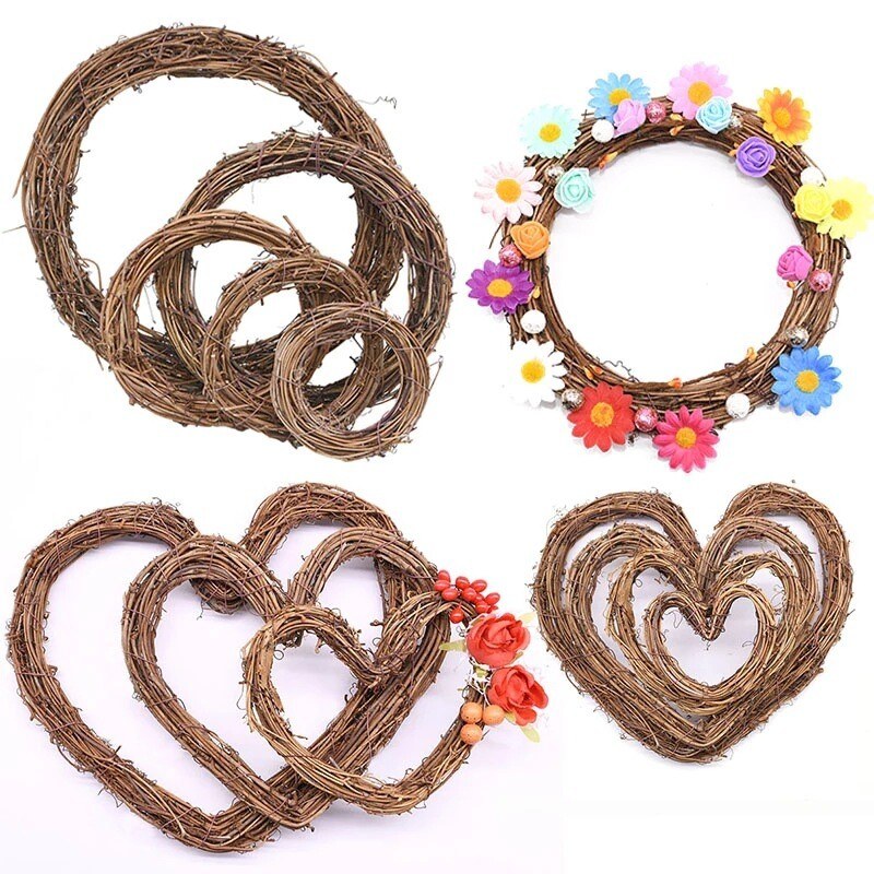 聖誕節配件 藤環花環 DIY（直徑20cm）