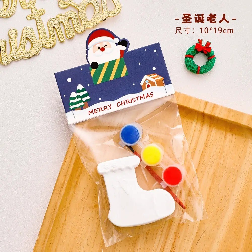 聖誕 DIY 手工包 CHR033 聖誕塗鴉石膏勞作材料包
